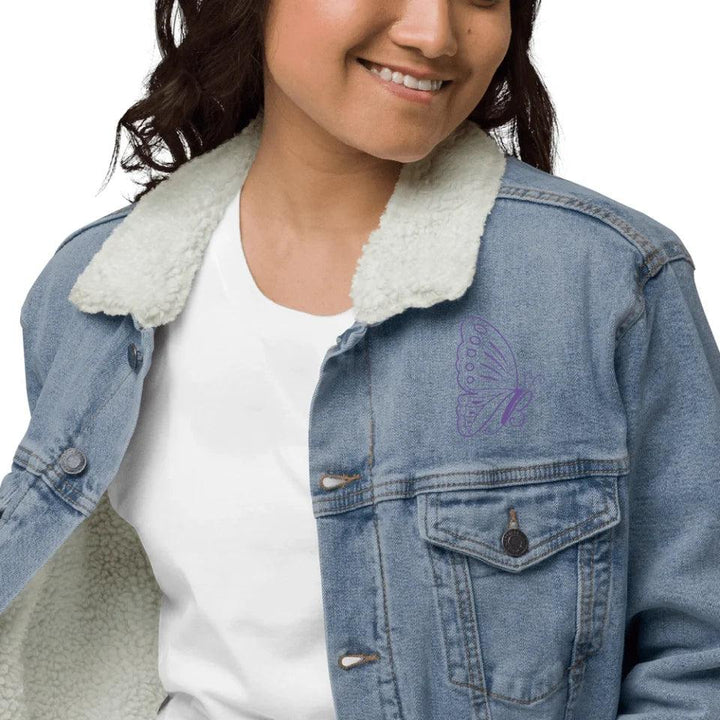 Custom Embroidered Butterfly Initial Jacket - ARTFULANE