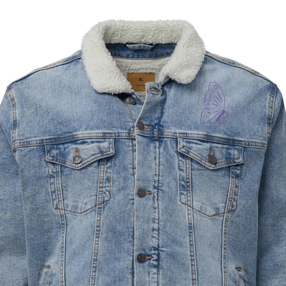 Custom Embroidered Butterfly Initial Jacket - ARTFULANE