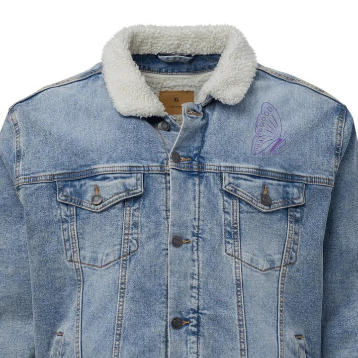 Custom Embroidered Butterfly Initial Jacket - ARTFULANE