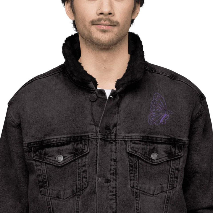Custom Embroidered Butterfly Initial Jacket - ARTFULANE