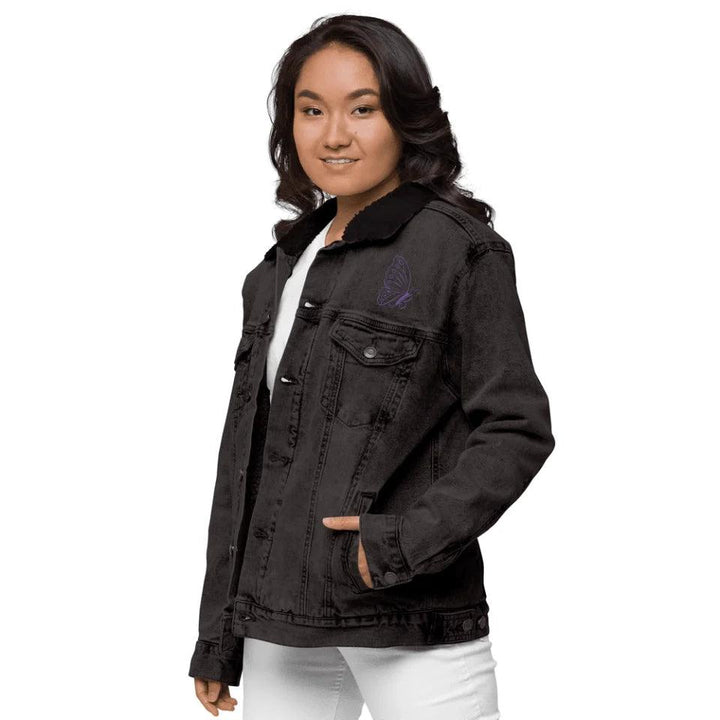 Custom Embroidered Butterfly Initial Jacket - ARTFULANE