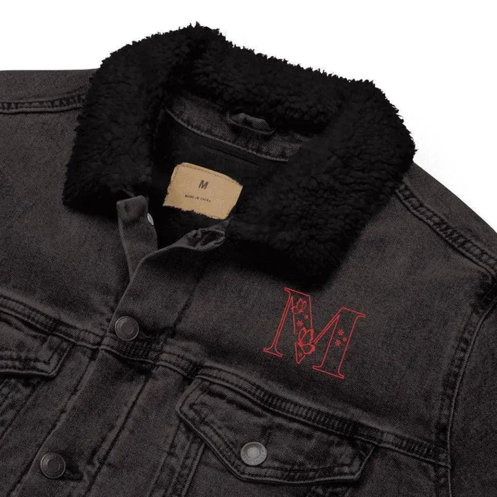Custom Embroidered Butterfly Initial Jacket - ARTFULANE