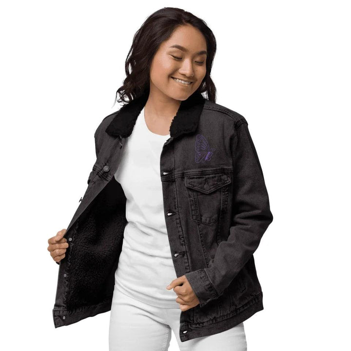 Custom Embroidered Butterfly Initial Jacket - ARTFULANE