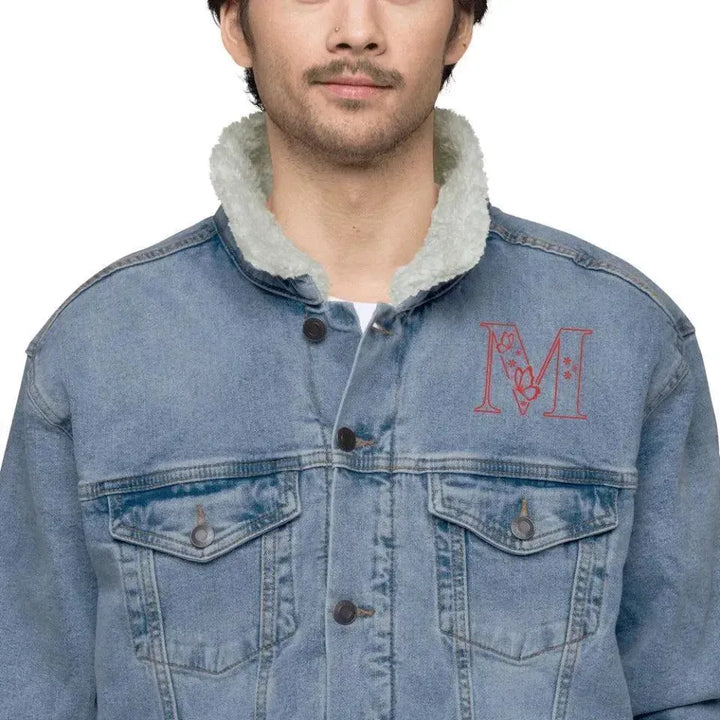 Custom Embroidered Butterfly Initial Jacket - ARTFULANE