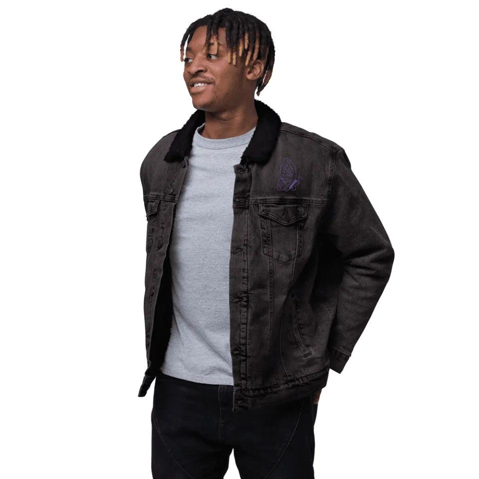 Custom Embroidered Butterfly Initial Jacket - ARTFULANE