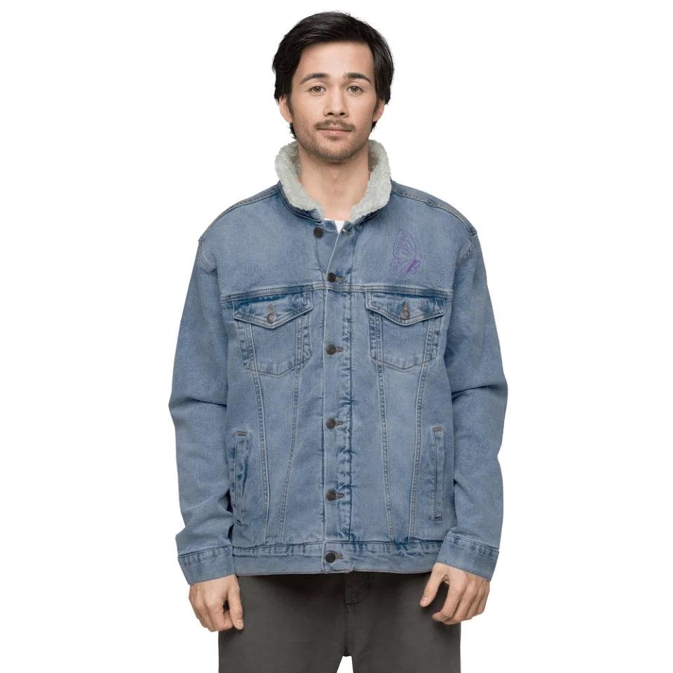 Custom Embroidered Butterfly Initial Jacket - ARTFULANE