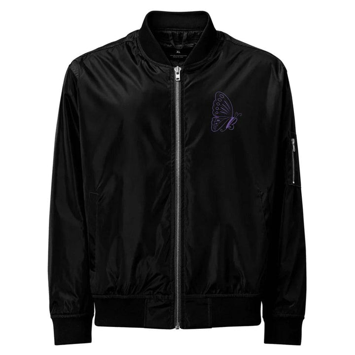 Custom Embroidered Butterfly Initial Jacket - ARTFULANE