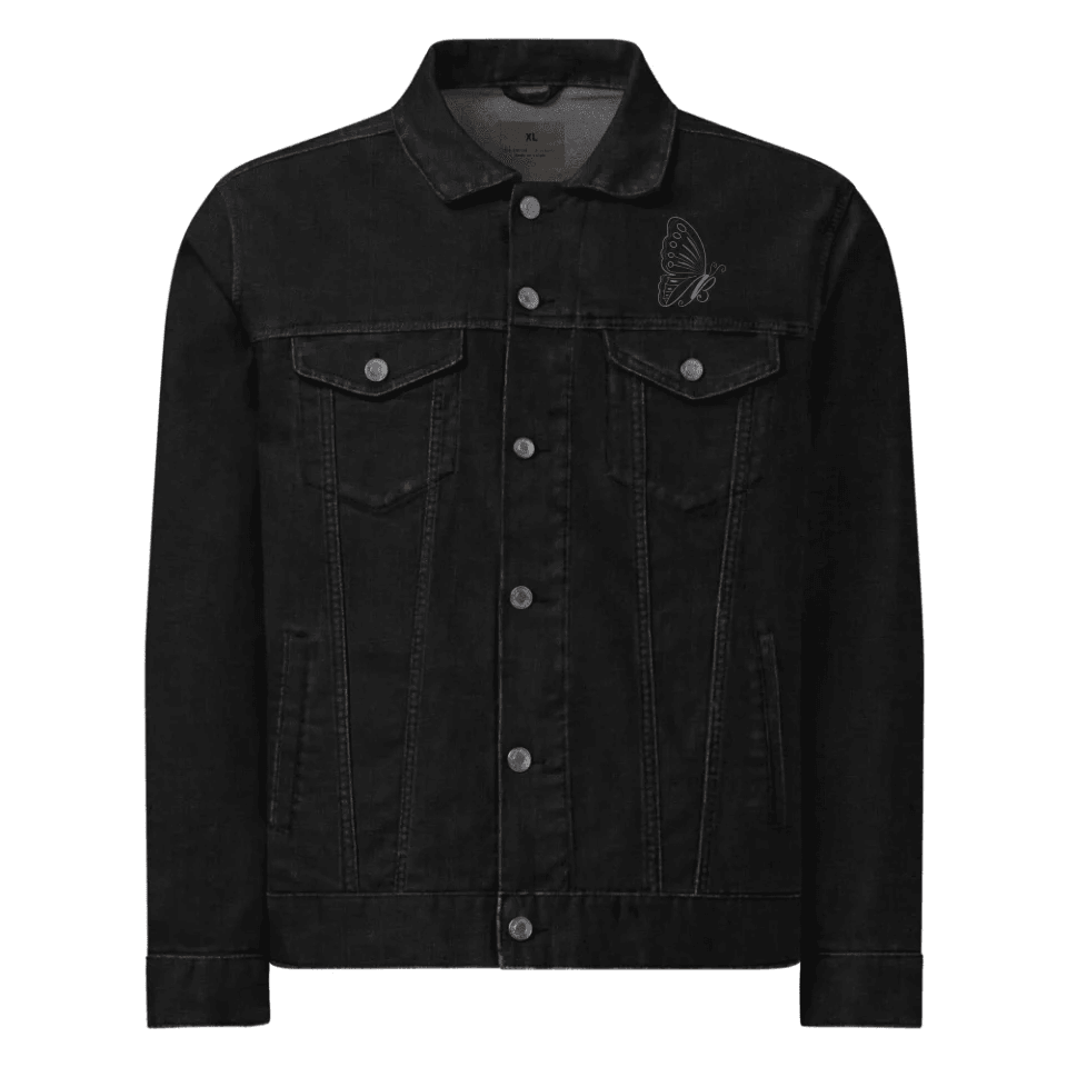 Custom Embroidered Butterfly Initial Jacket - ARTFULANE