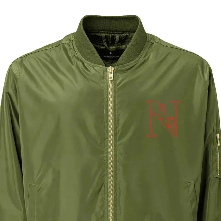 Custom Embroidered Butterfly Initial Jacket - ARTFULANE