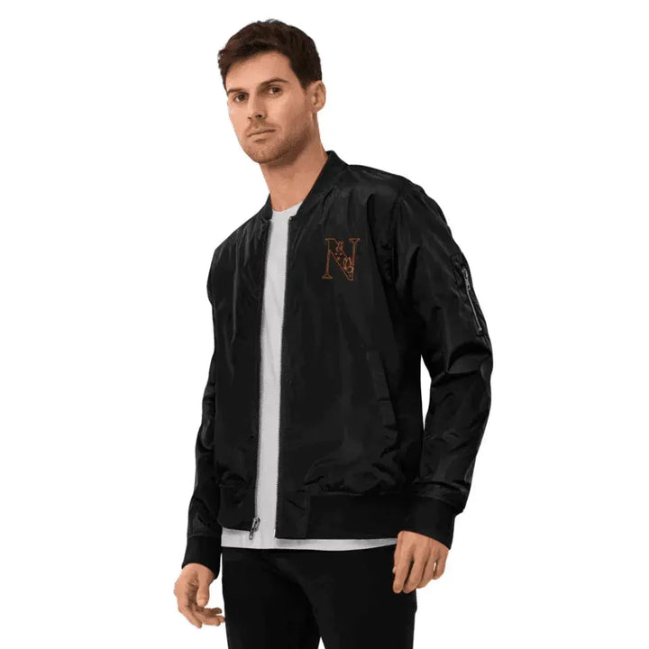 Custom Embroidered Butterfly Initial Jacket - ARTFULANE