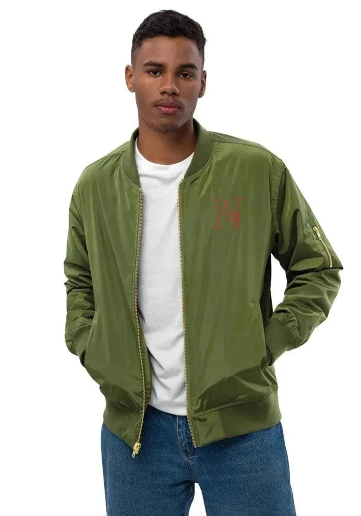 Custom Embroidered Butterfly Initial Jacket - ARTFULANE