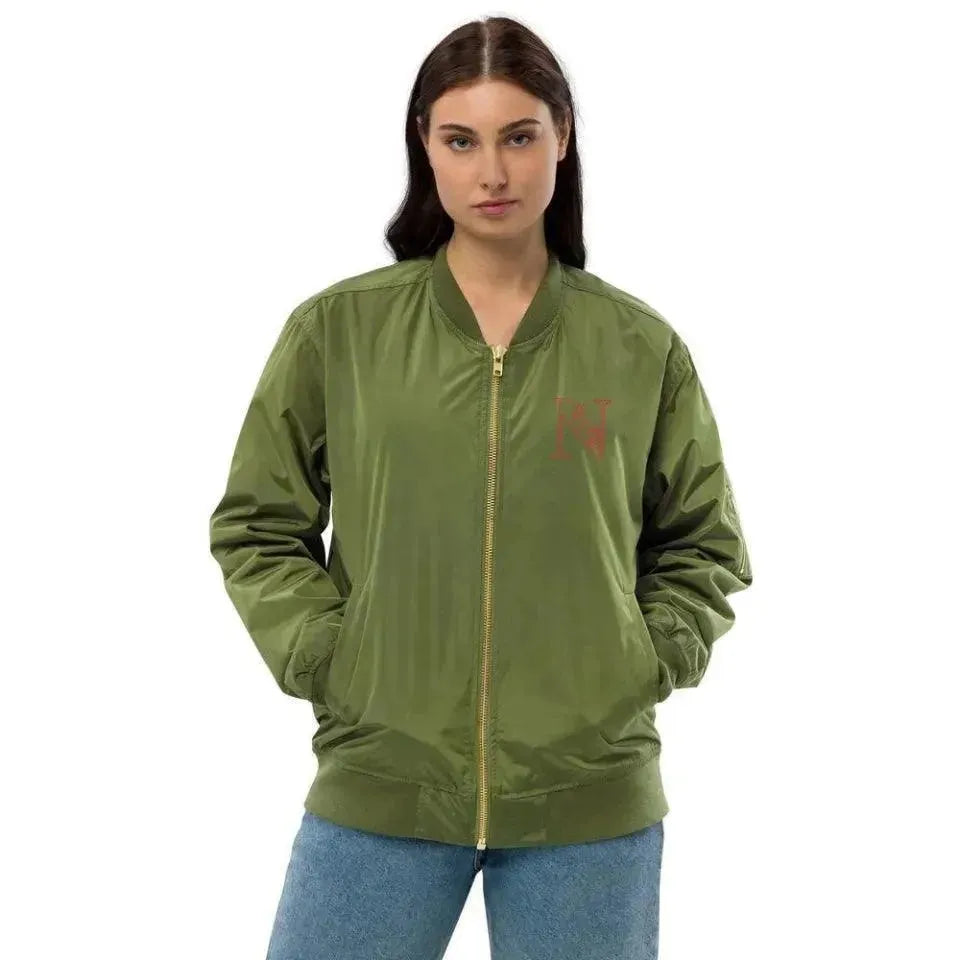 Custom Embroidered Butterfly Initial Jacket - ARTFULANE