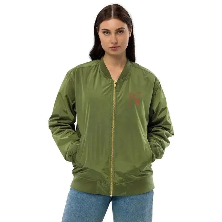 Custom Embroidered Butterfly Initial Jacket - ARTFULANE