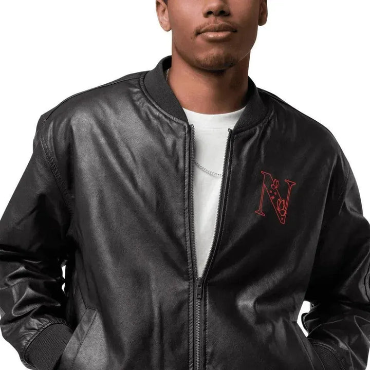 Custom Embroidered Butterfly Initial Jacket - ARTFULANE