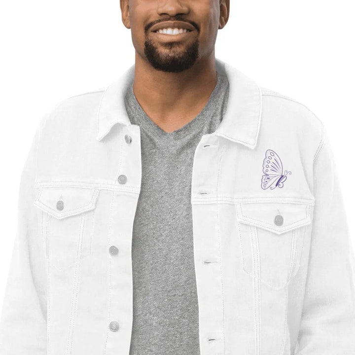 Custom Embroidered Butterfly Initial Jacket - ARTFULANE
