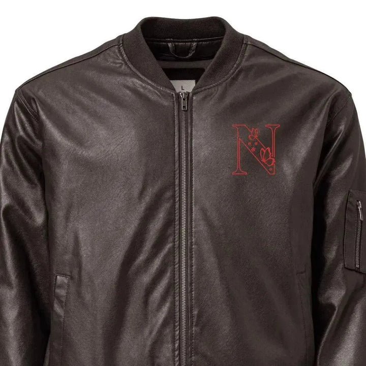 Custom Embroidered Butterfly Initial Jacket - ARTFULANE