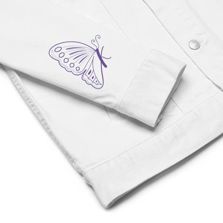 Custom Embroidered Butterfly Initial Jacket - ARTFULANE