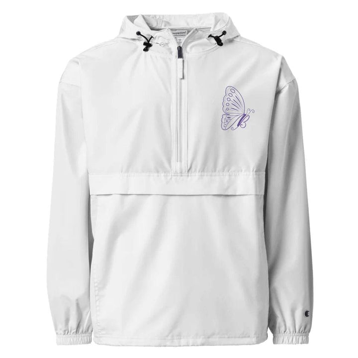 Custom Embroidered Butterfly Initial Jacket - ARTFULANE