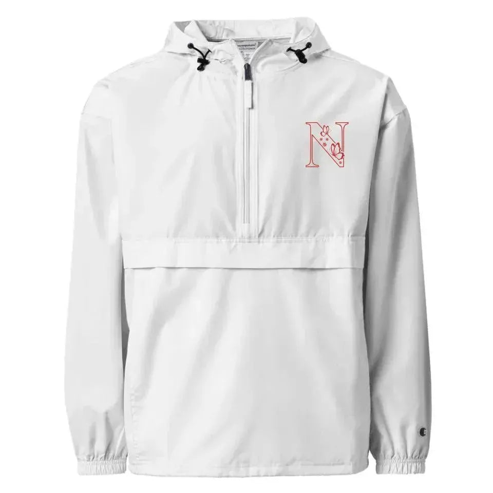 Custom Embroidered Butterfly Initial Jacket - ARTFULANE