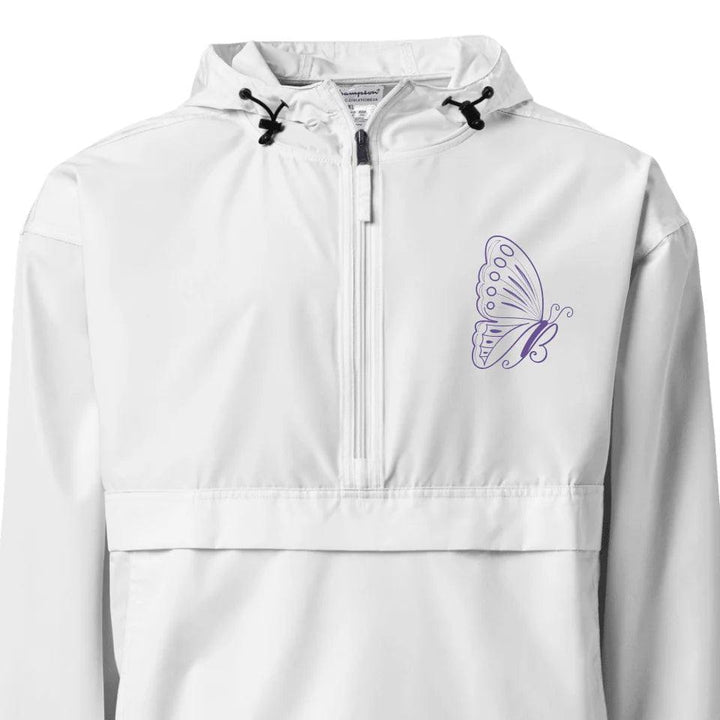 Custom Embroidered Butterfly Initial Jacket - ARTFULANE