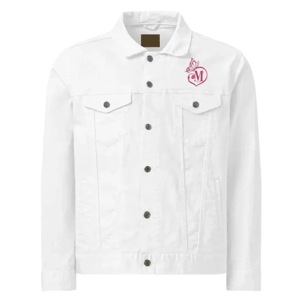 Custom Embroidered Butterfly Love Jacket - ARTFULANE
