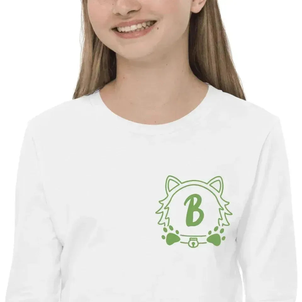 Custom Embroidered Cat Dog Monogram Long Sleeve T-Shirt - ARTFULANE
