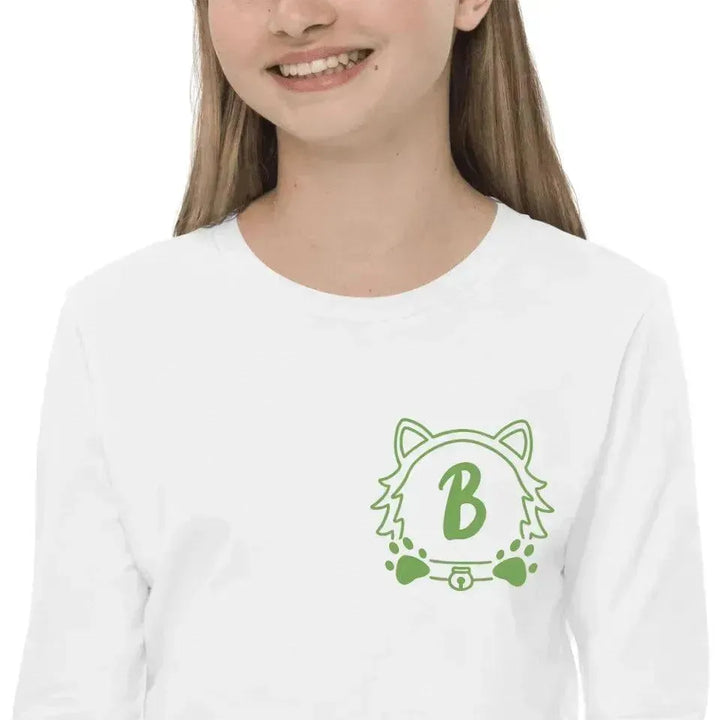 Custom Embroidered Cat Dog Monogram Long Sleeve T-Shirt - ARTFULANE