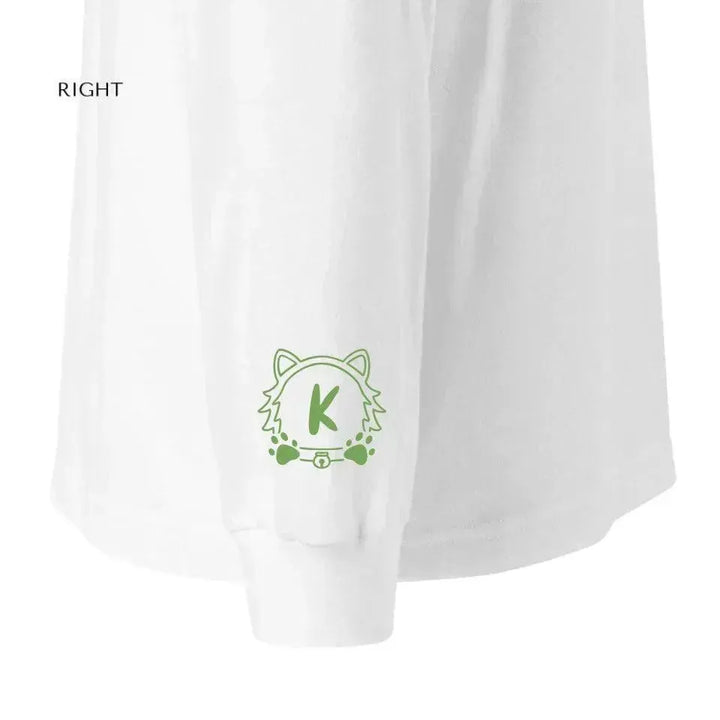 Custom Embroidered Cat Dog Monogram Long Sleeve T-Shirt - ARTFULANE
