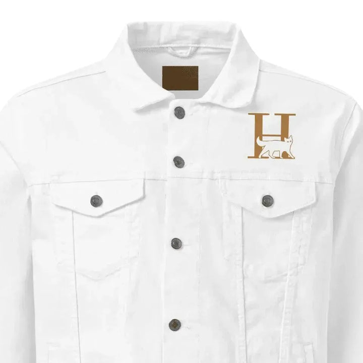 Custom Embroidered Cat Initial Jacket - ARTFULANE