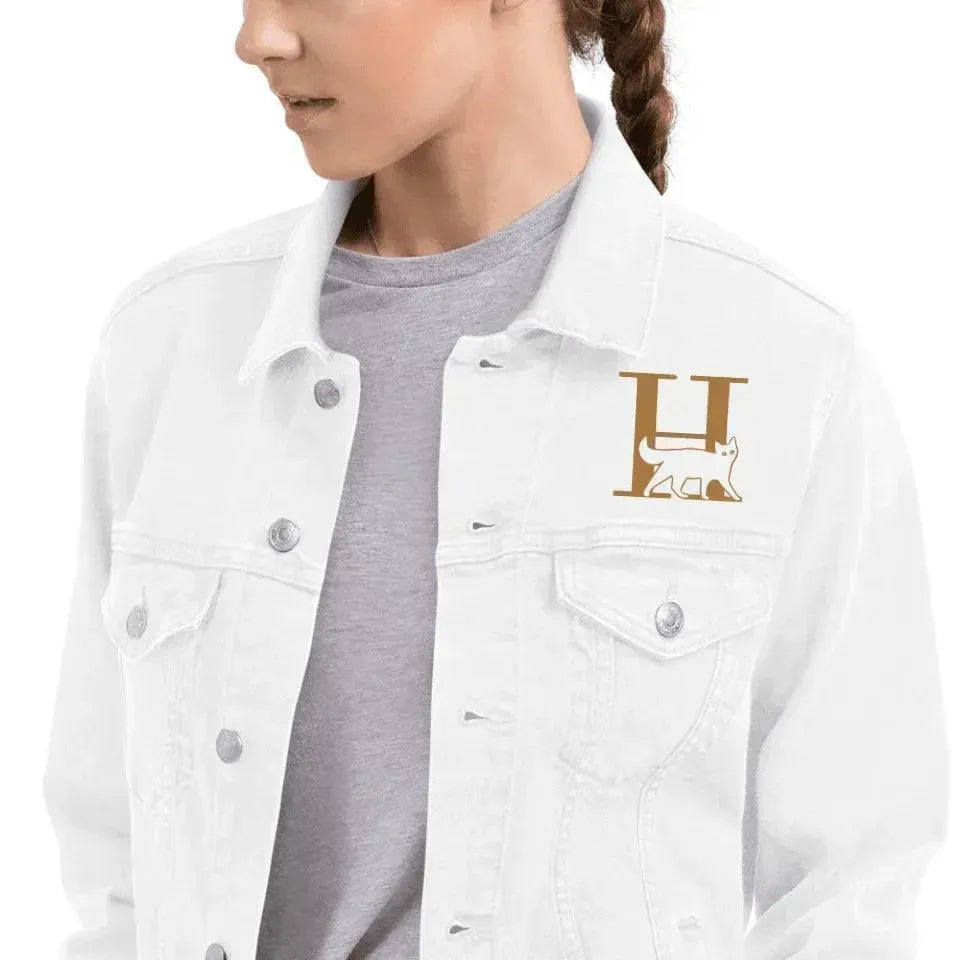 Custom Embroidered Cat Initial Jacket - ARTFULANE