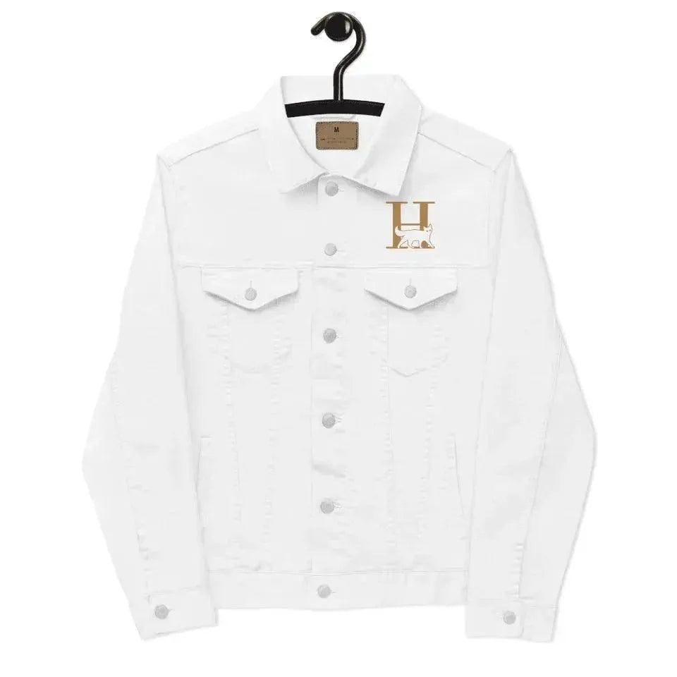 Custom Embroidered Cat Initial Jacket - ARTFULANE