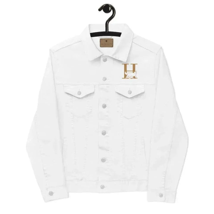 Custom Embroidered Cat Initial Jacket - ARTFULANE