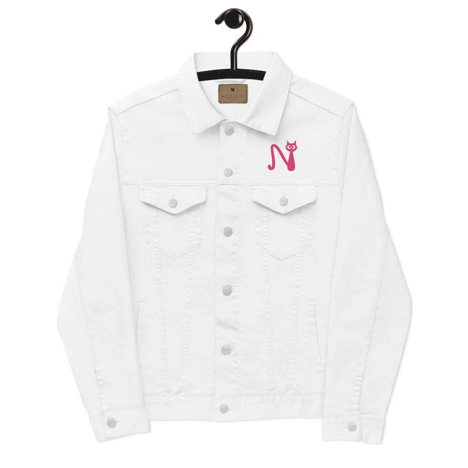 Custom Embroidered Cat Initial Jacket - ARTFULANE
