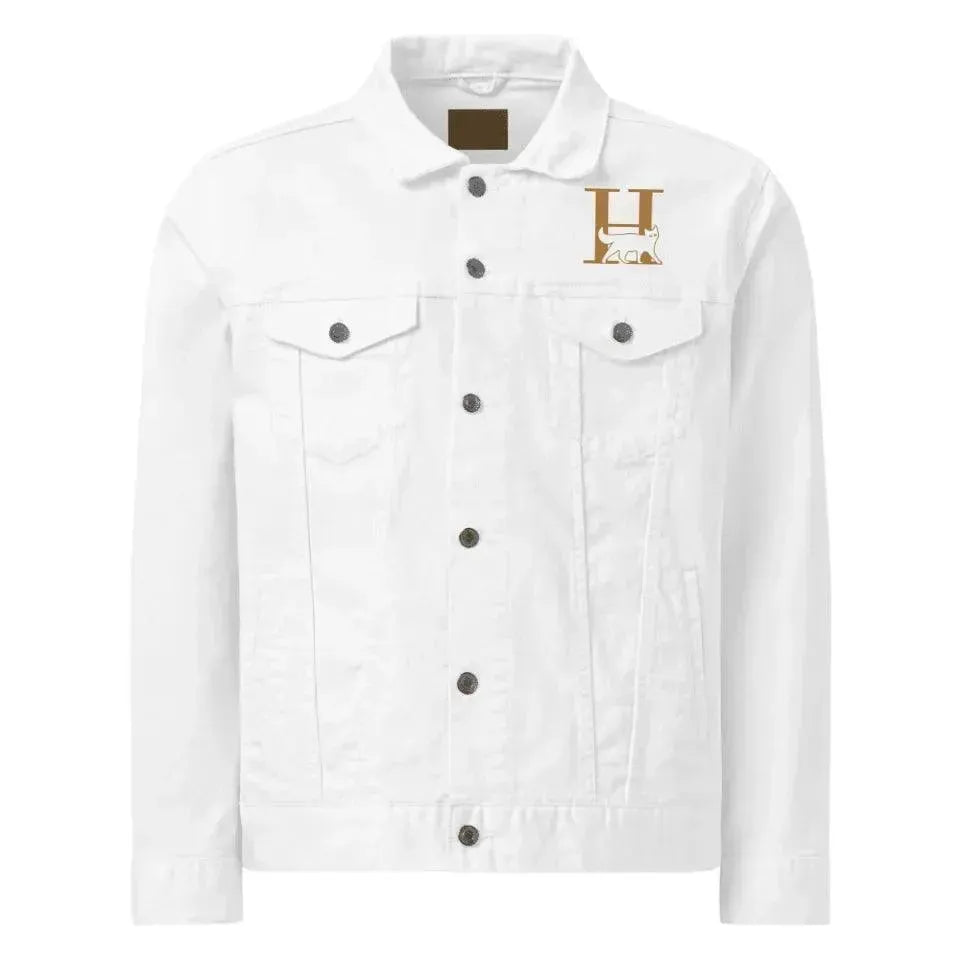 Custom Embroidered Cat Initial Jacket - ARTFULANE
