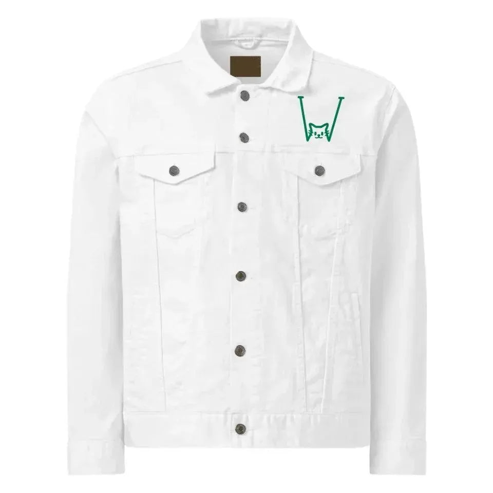 Custom Embroidered Cat Initial Jacket - ARTFULANE
