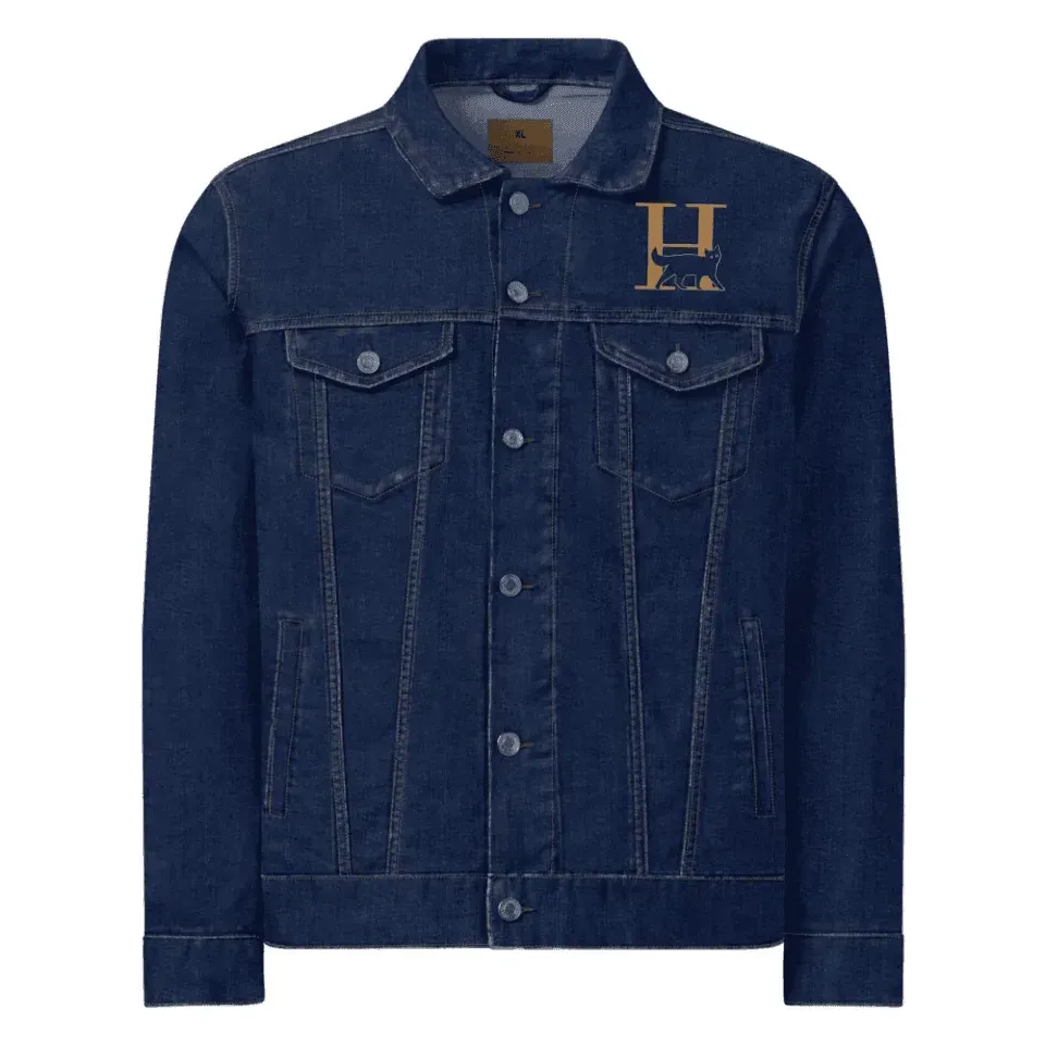 Custom Embroidered Cat Initial Jacket - ARTFULANE