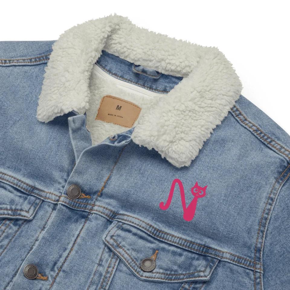 Custom Embroidered Cat Initial Jacket - ARTFULANE