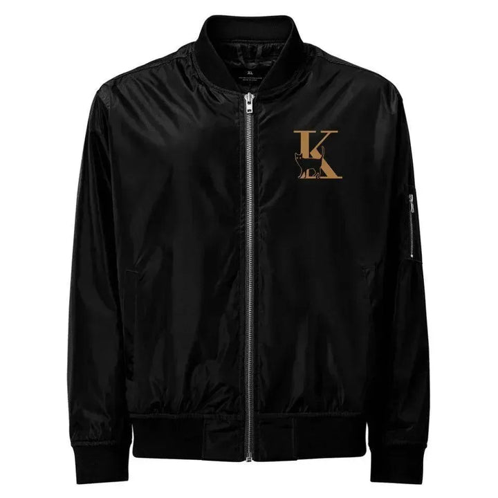 Custom Embroidered Cat Initial Jacket - ARTFULANE