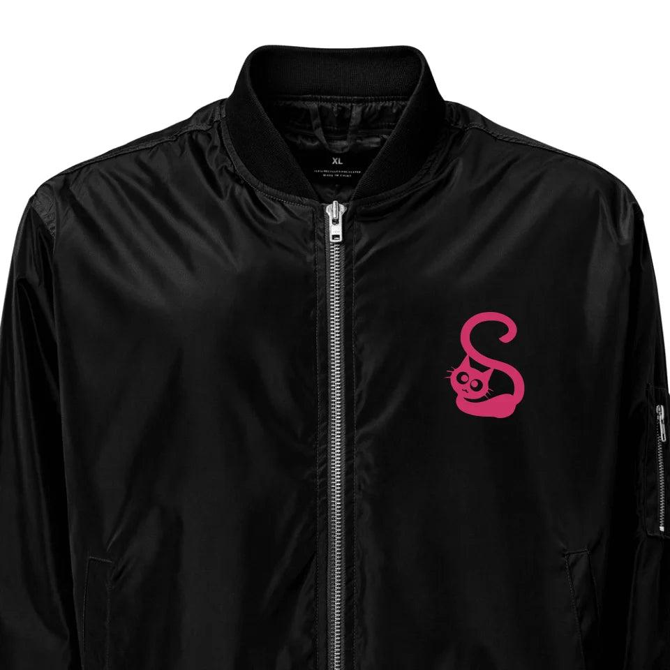 Custom Embroidered Cat Initial Jacket - ARTFULANE