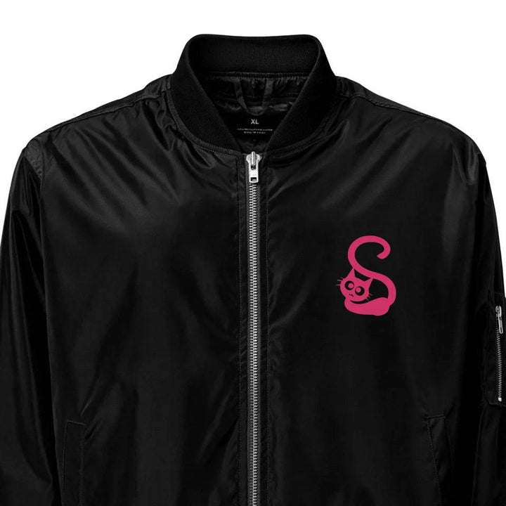 Custom Embroidered Cat Initial Jacket - ARTFULANE