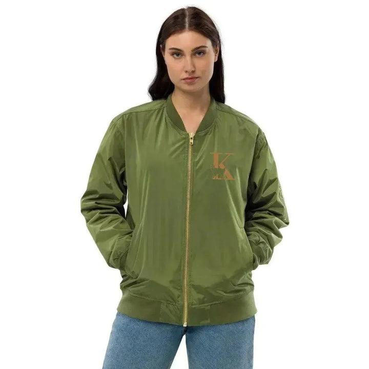 Custom Embroidered Cat Initial Jacket - ARTFULANE