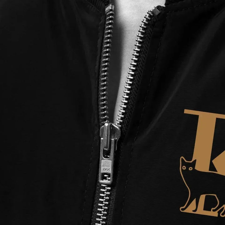 Custom Embroidered Cat Initial Jacket - ARTFULANE