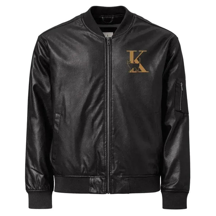 Custom Embroidered Cat Initial Jacket - ARTFULANE
