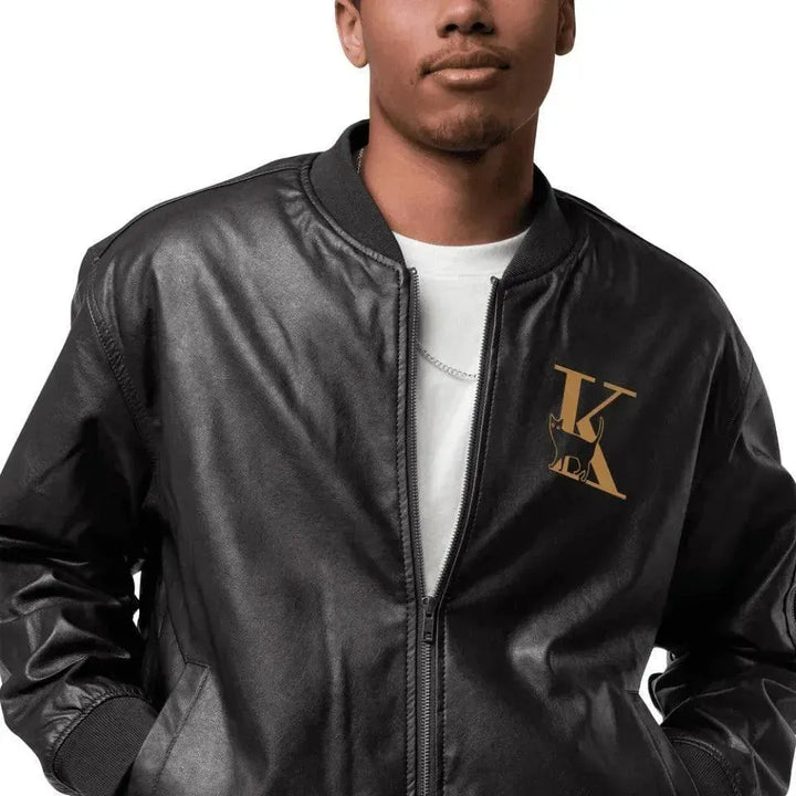 Custom Embroidered Cat Initial Jacket - ARTFULANE