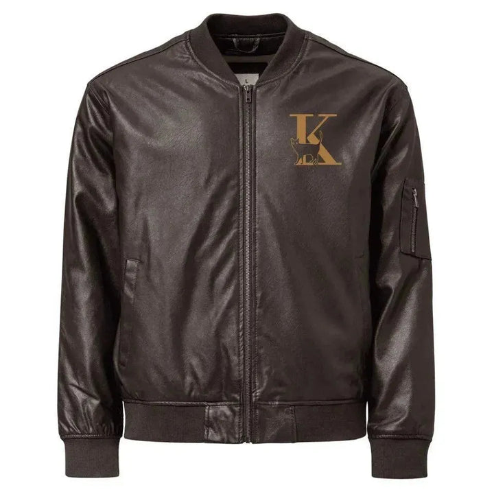 Custom Embroidered Cat Initial Jacket - ARTFULANE