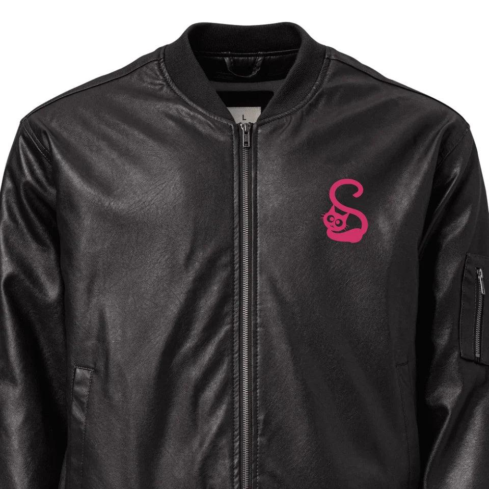 Custom Embroidered Cat Initial Jacket - ARTFULANE