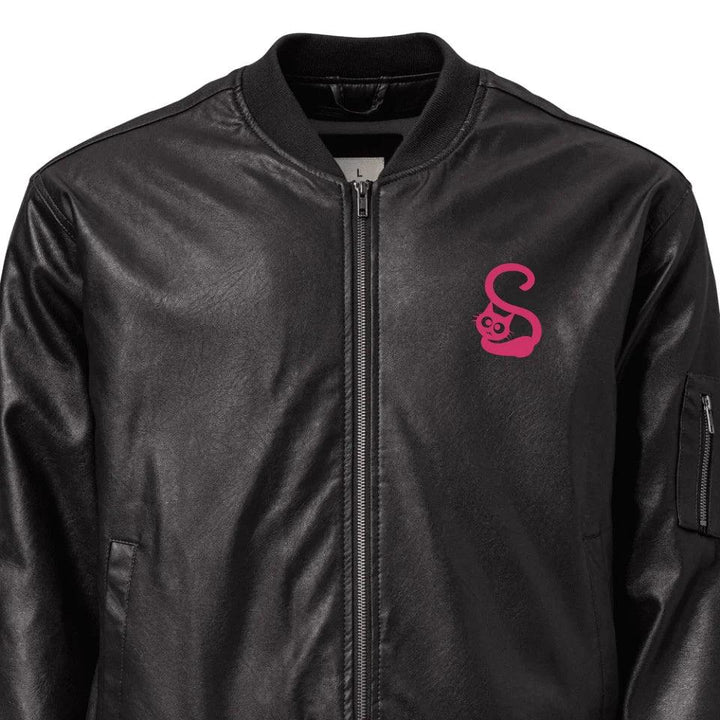 Custom Embroidered Cat Initial Jacket - ARTFULANE
