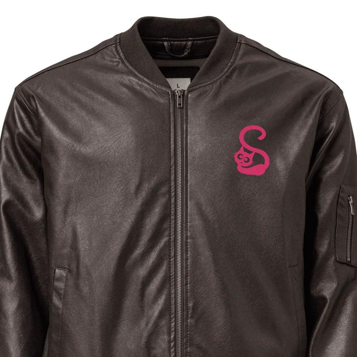 Custom Embroidered Cat Initial Jacket - ARTFULANE