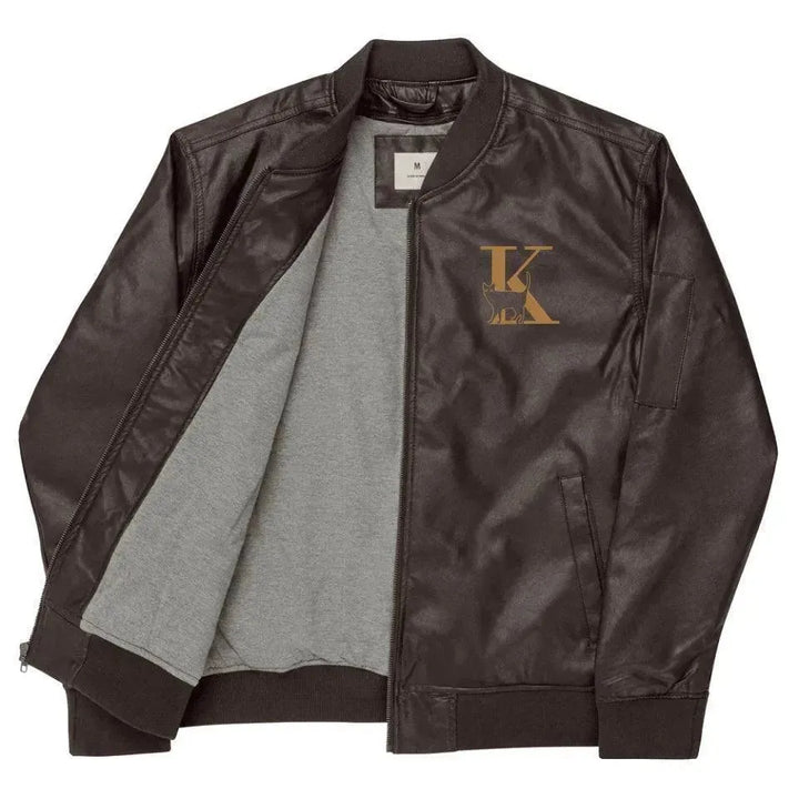 Custom Embroidered Cat Initial Jacket - ARTFULANE