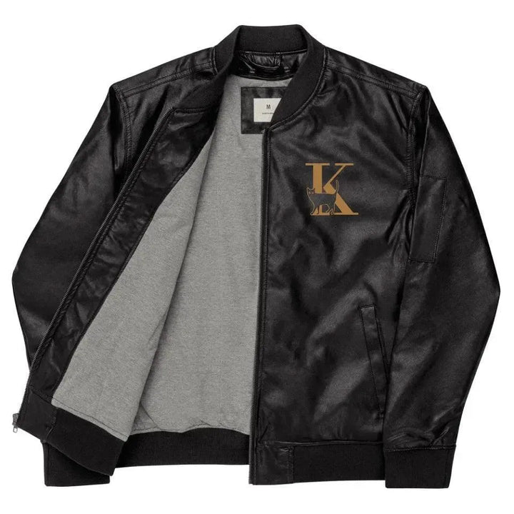 Custom Embroidered Cat Initial Jacket - ARTFULANE